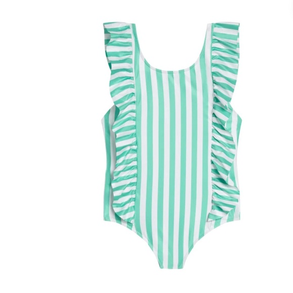 NEW! Kenny Flowers Kiddy Flowers The Lanai Ruffle One Piece UPF 50+ Girls SZ 10 - Picture 13 of 13